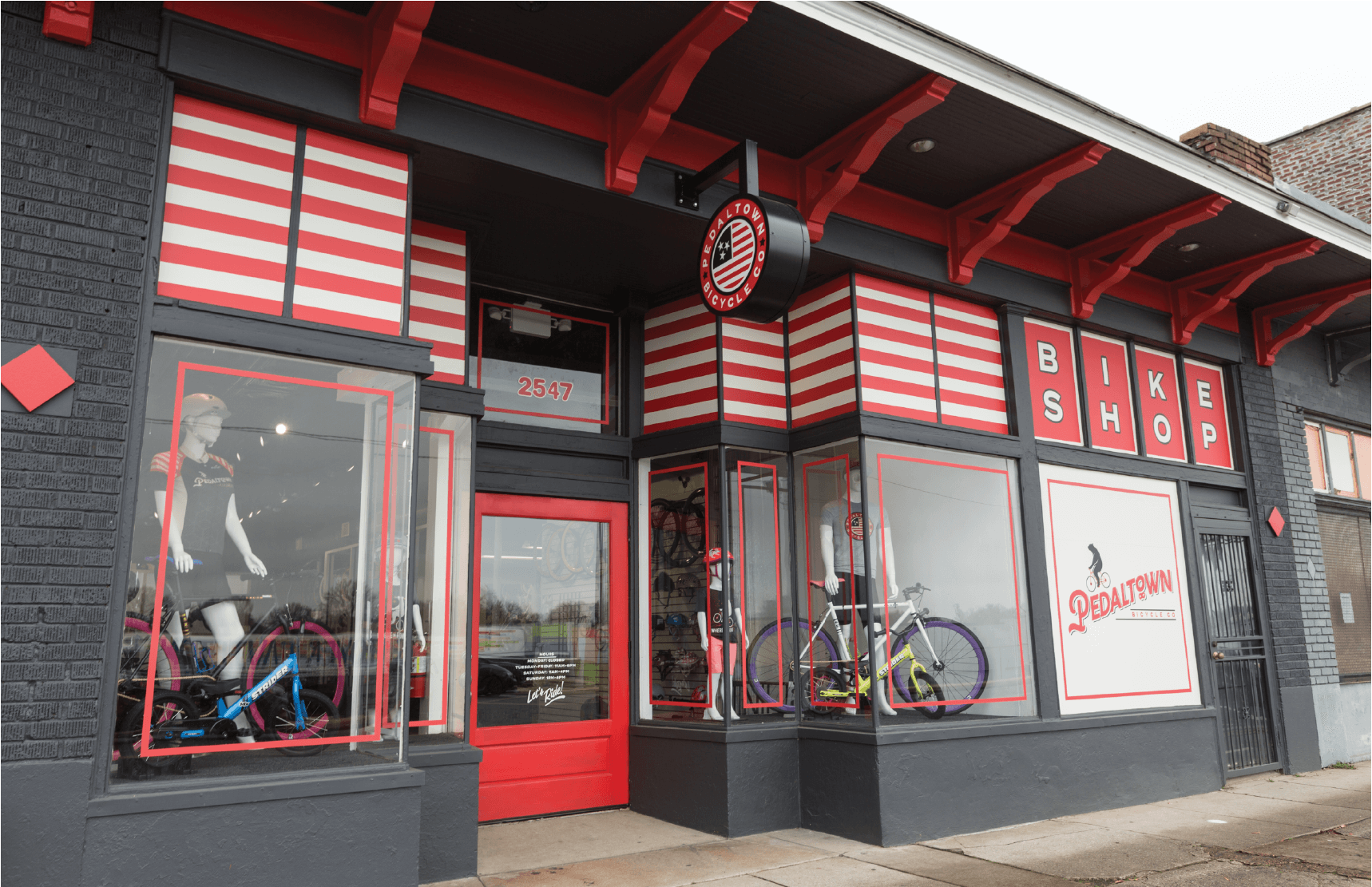 Pedal pushing top bike shop